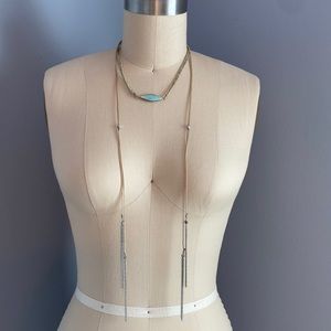 Boho beaded adjustable necklace